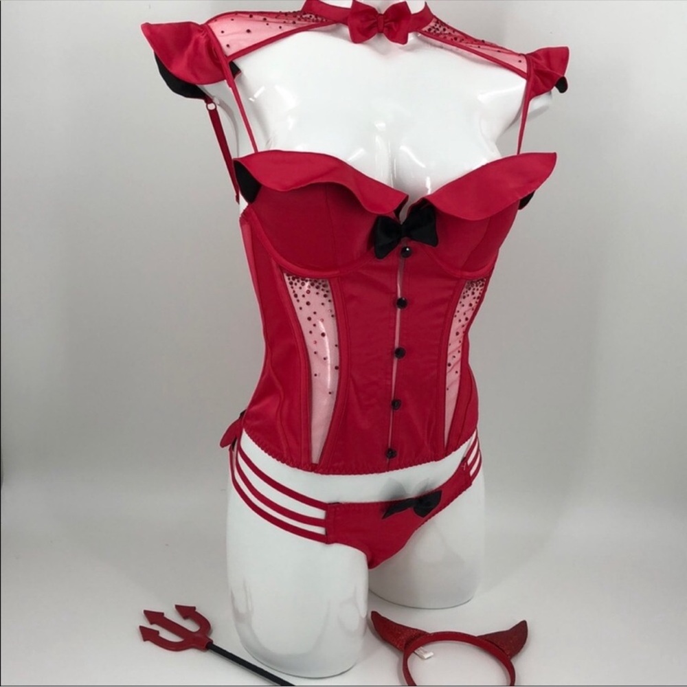 Victoria's Secret Sexy Little Devil who will you be tonight costume NWT - Picture 3 of 13